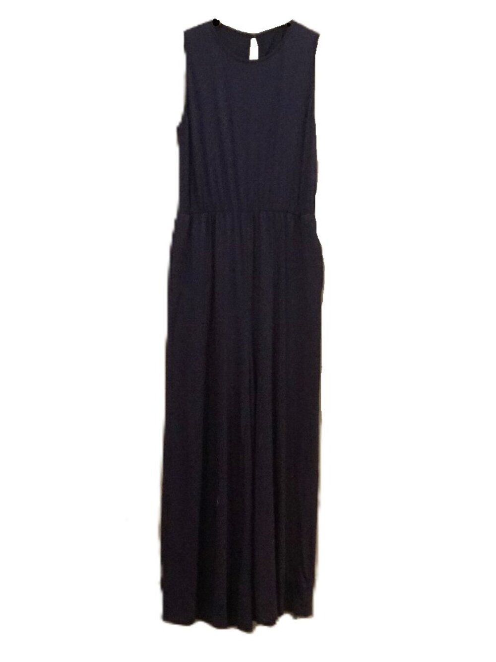 CupShe Navy Jumpsuit Sleeveless Stretchy Soft Pants Resort Wear Women’s XL